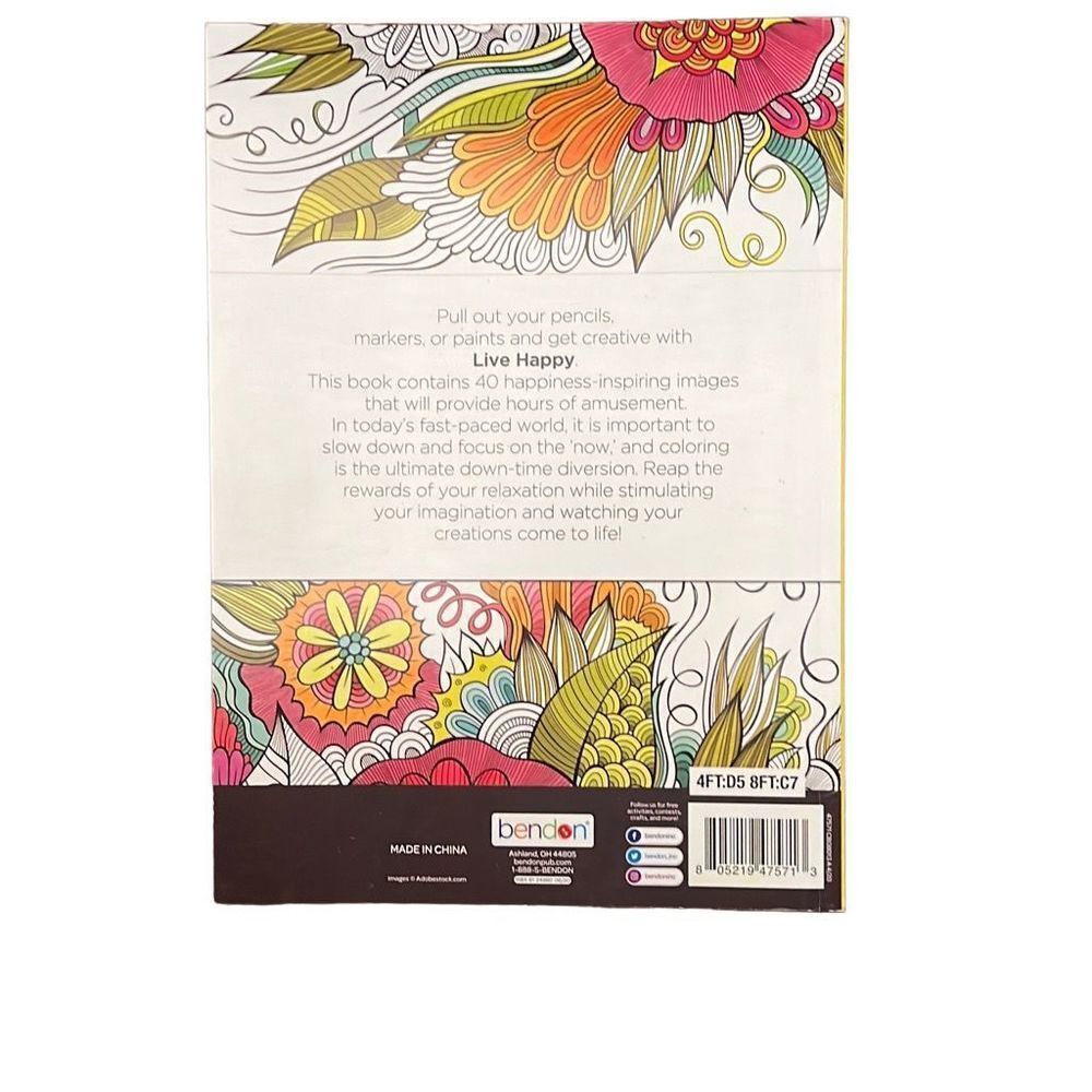 Live Happy Advanced Coloring Book‎ - Picture 2 of 3